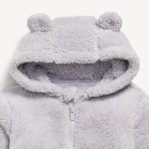 Old Navy Soft Gray Sherpa Jacket